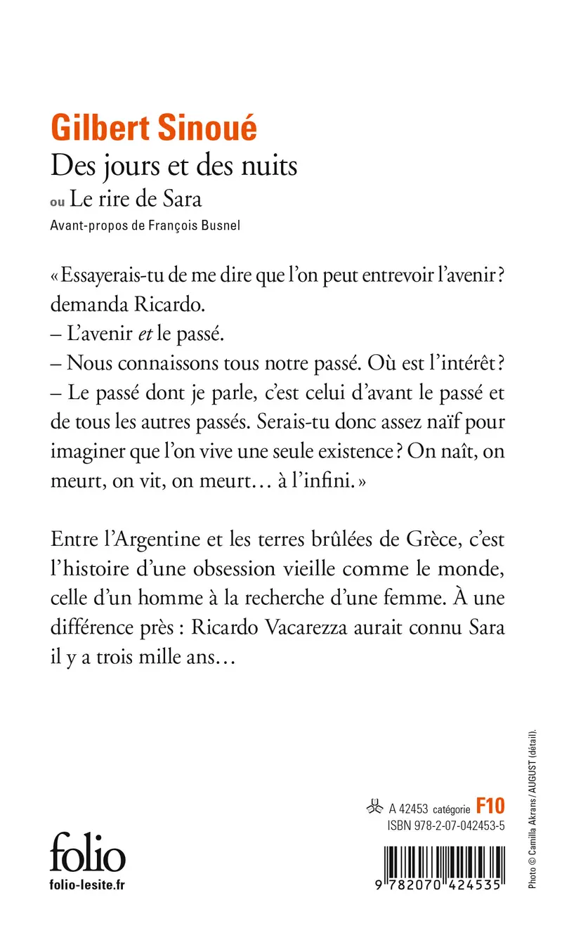 Des Jours et des nuits ou Le rire de Sara - Gilbert Sinoué