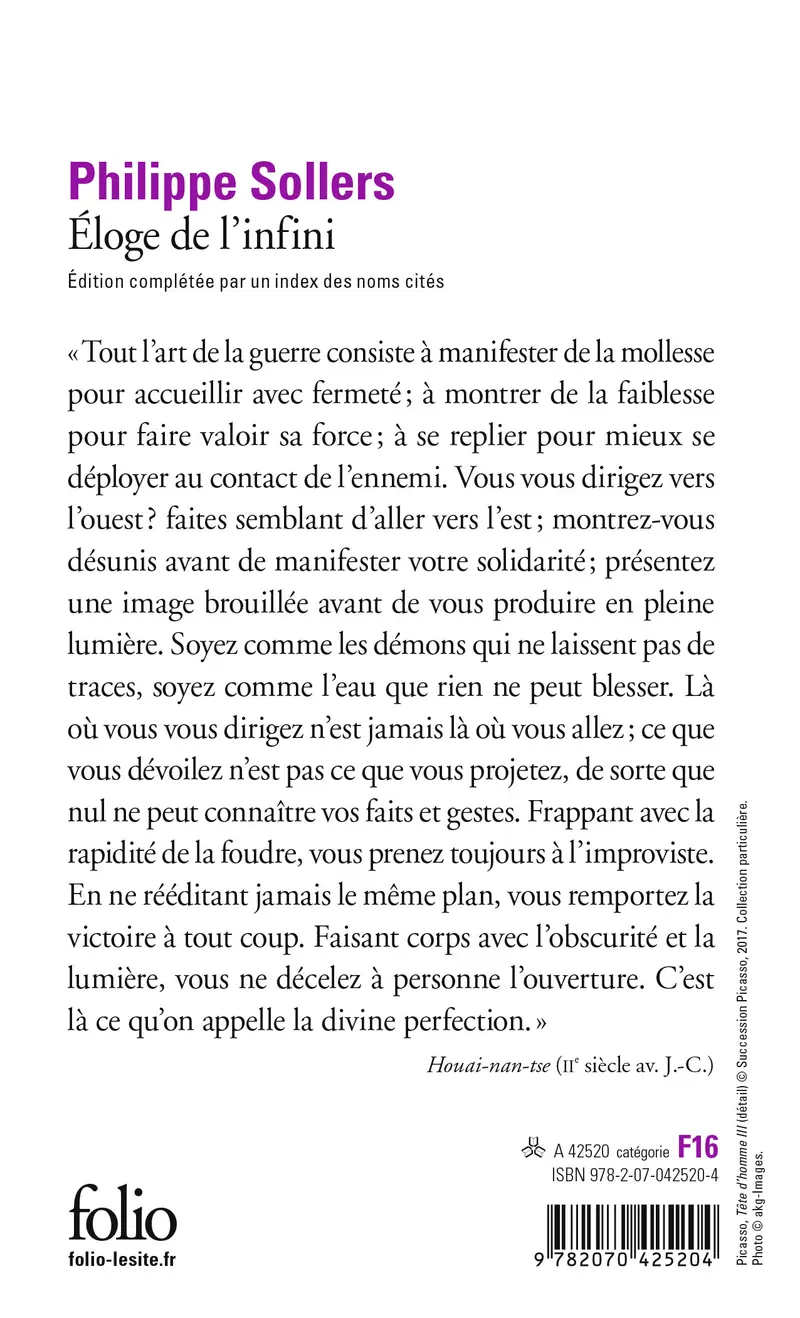 Éloge de l'infini - Philippe Sollers