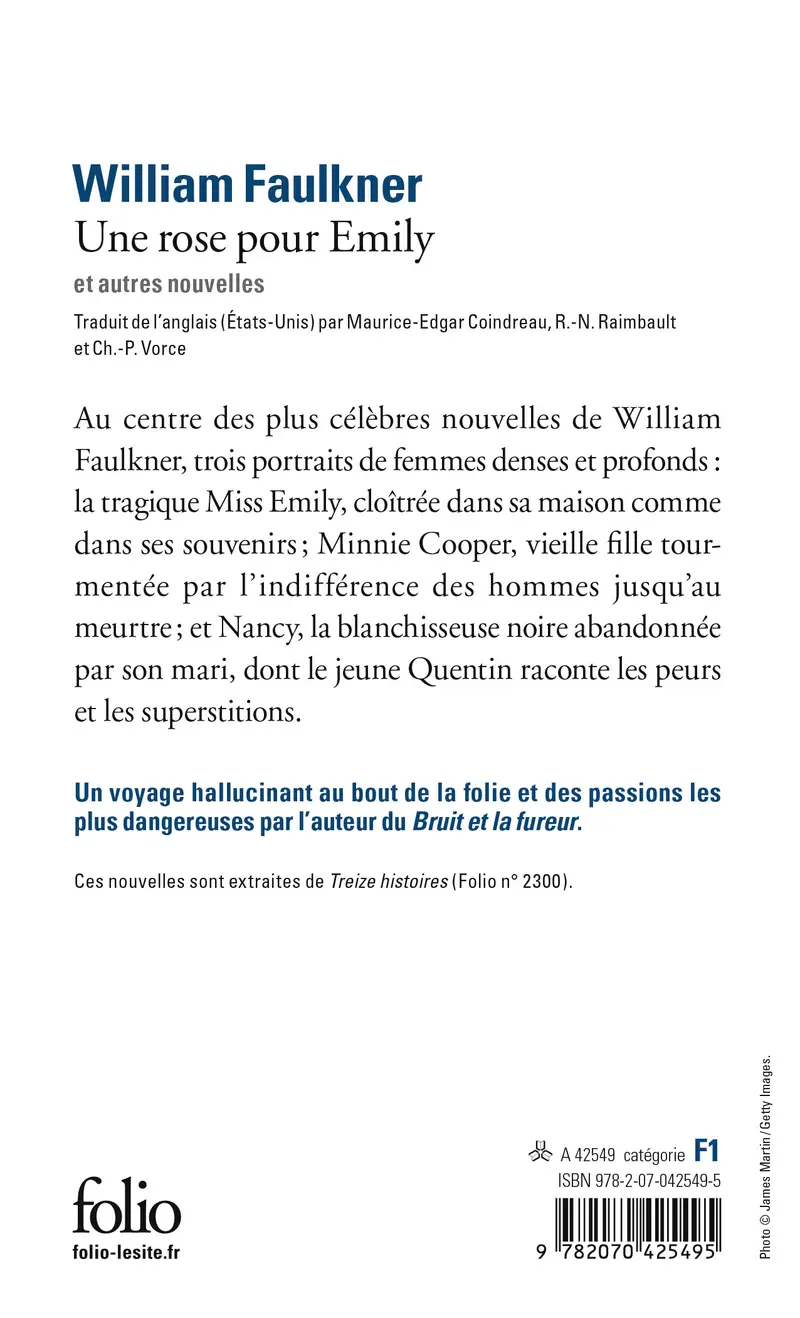 Une rose pour Emily et autres nouvelles - William Faulkner