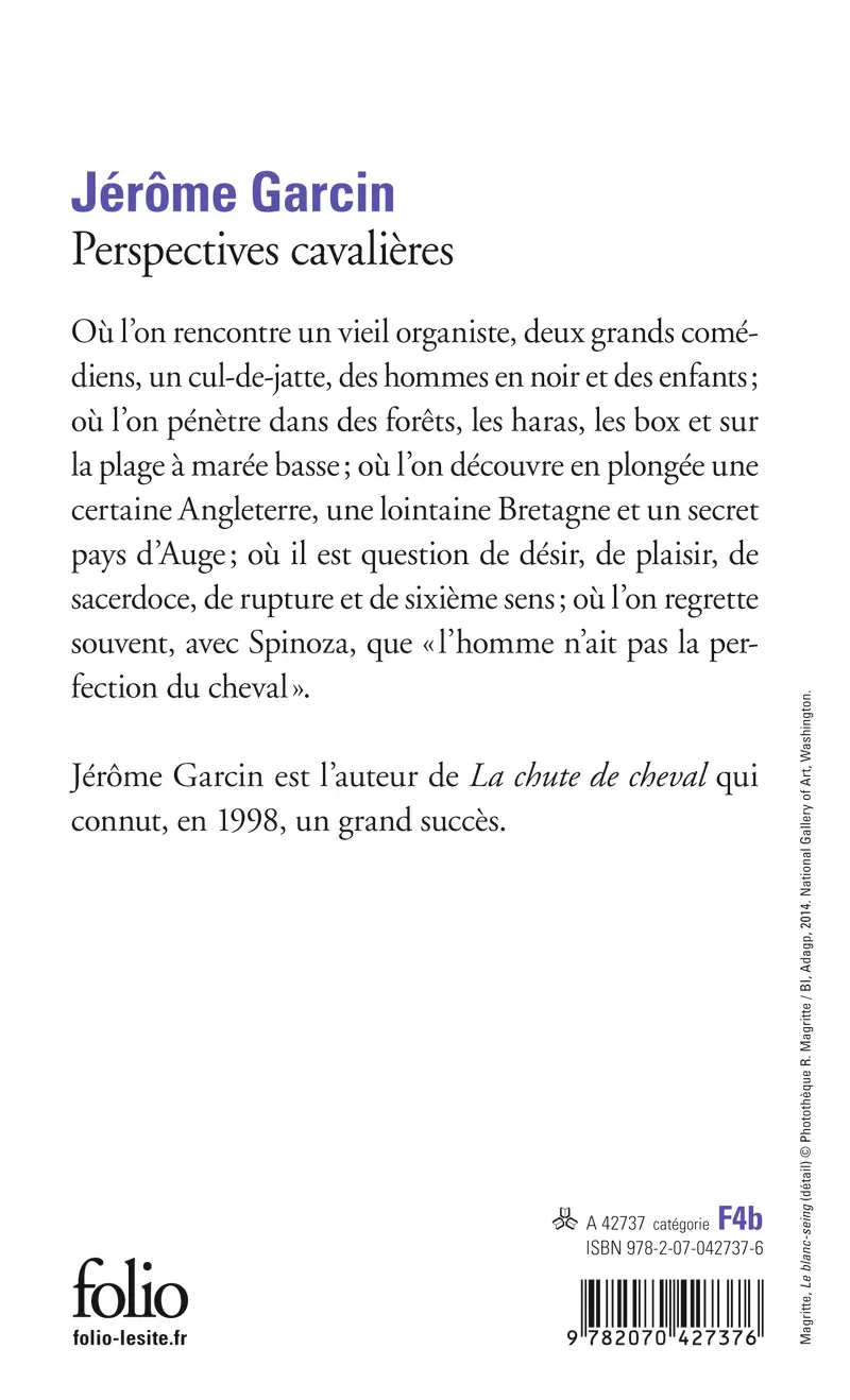 Perspectives cavalières - Jérôme Garcin