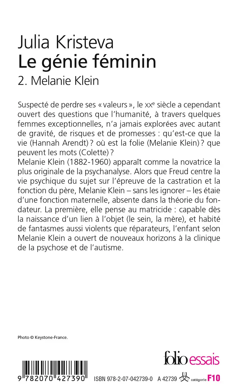 Le génie féminin - Julia Kristeva