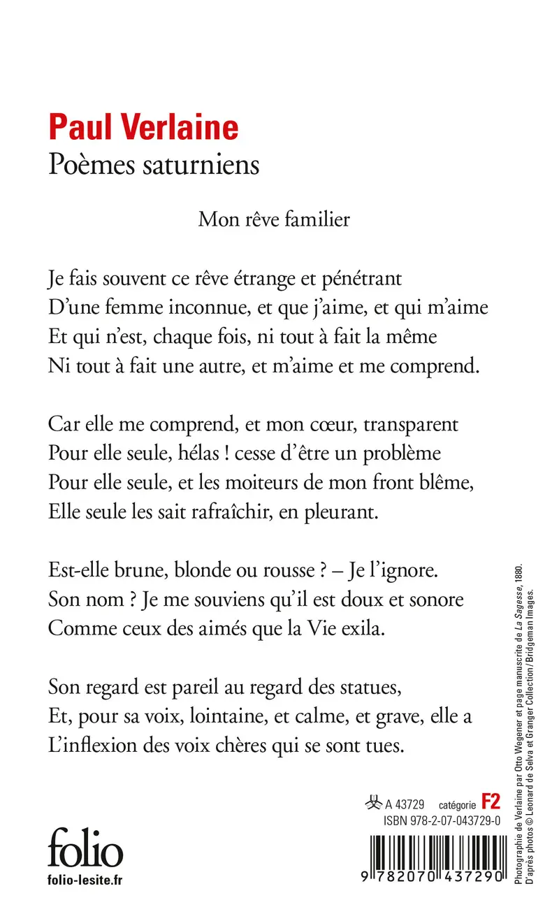 Poèmes saturniens - Paul Verlaine