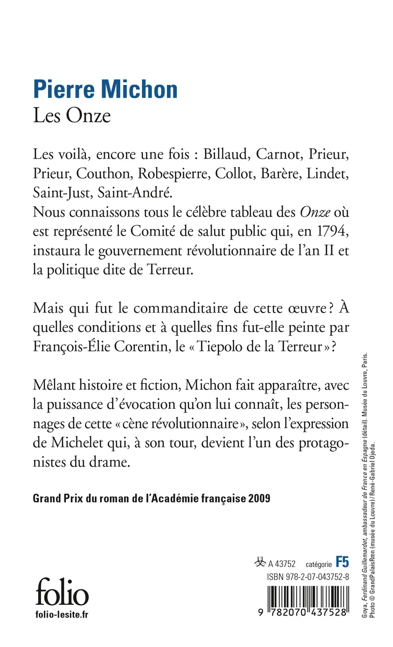 Les Onze - Pierre Michon