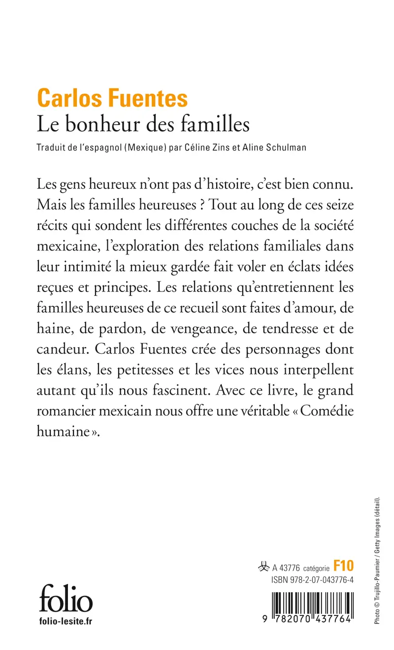 Le bonheur des familles - Carlos Fuentes