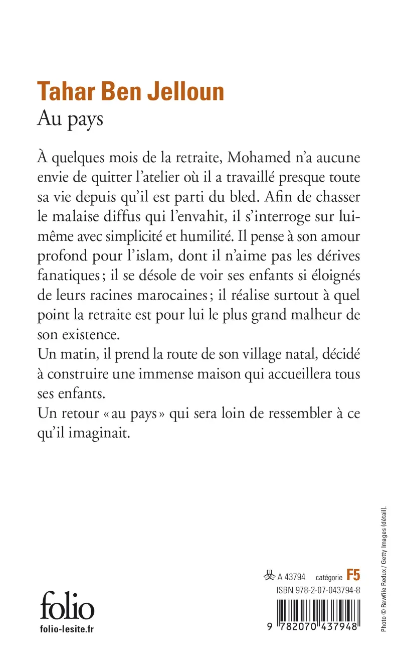 Au pays - Tahar Ben Jelloun