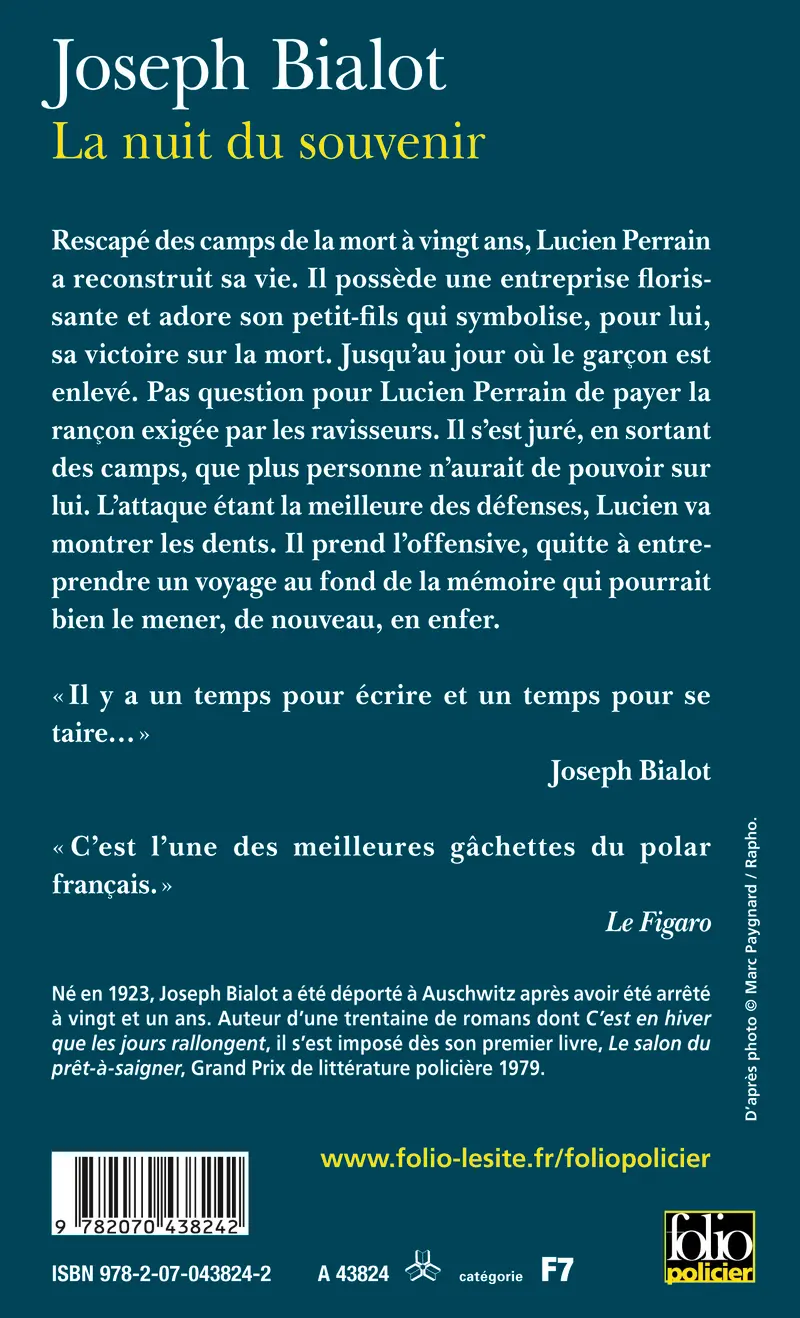 La nuit du souvenir - Joseph Bialot