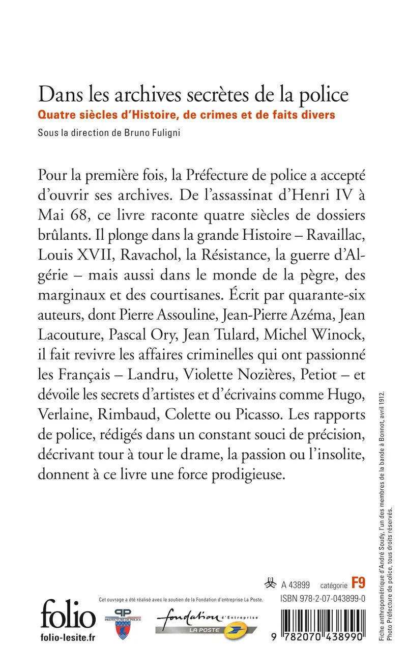 Dans les archives secrètes de la police - Collectif