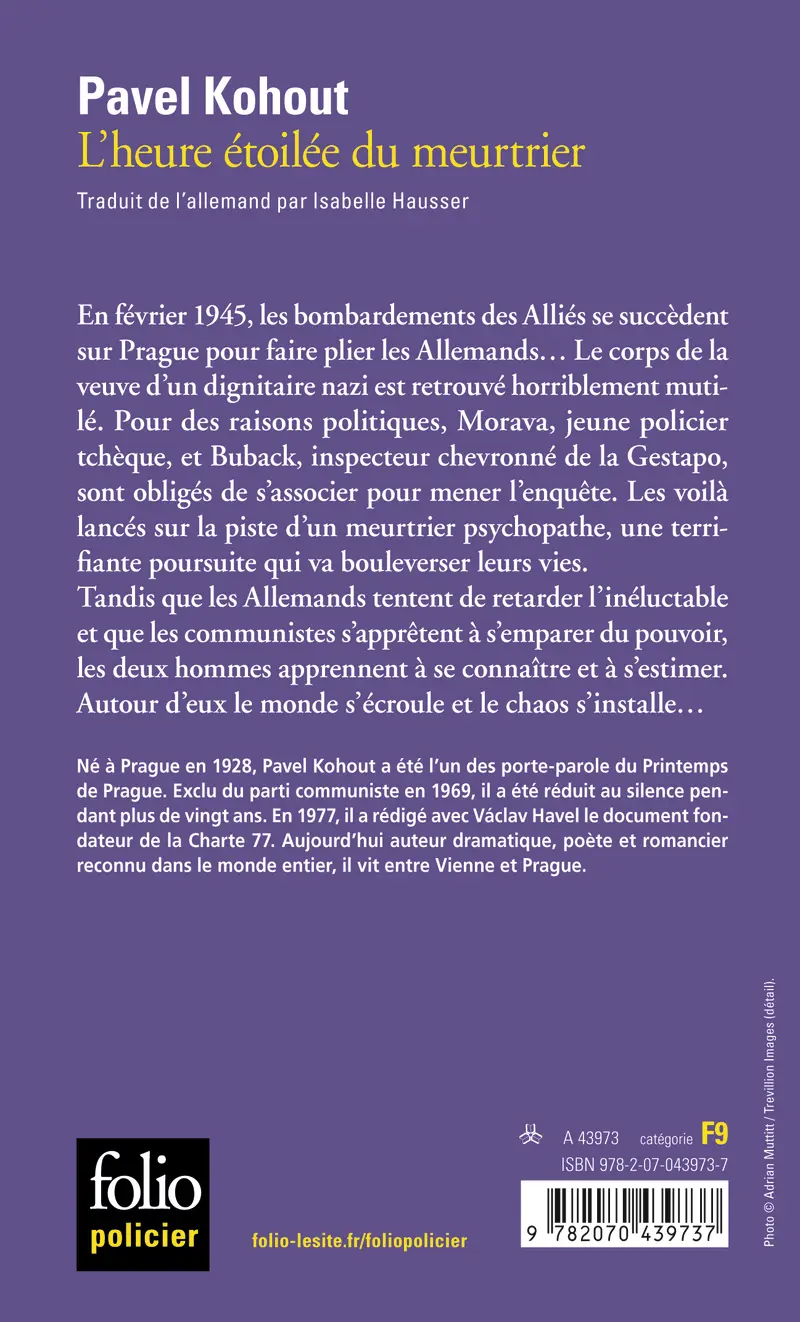 L'heure étoilée du meurtrier - Pavel Kohout