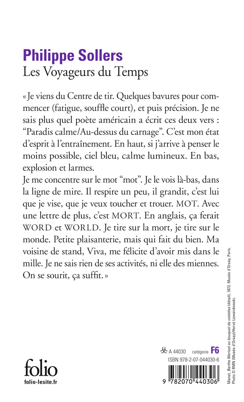 Les Voyageurs du Temps - Philippe Sollers