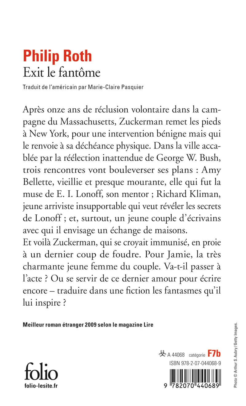 Exit le fantôme - Philip Roth