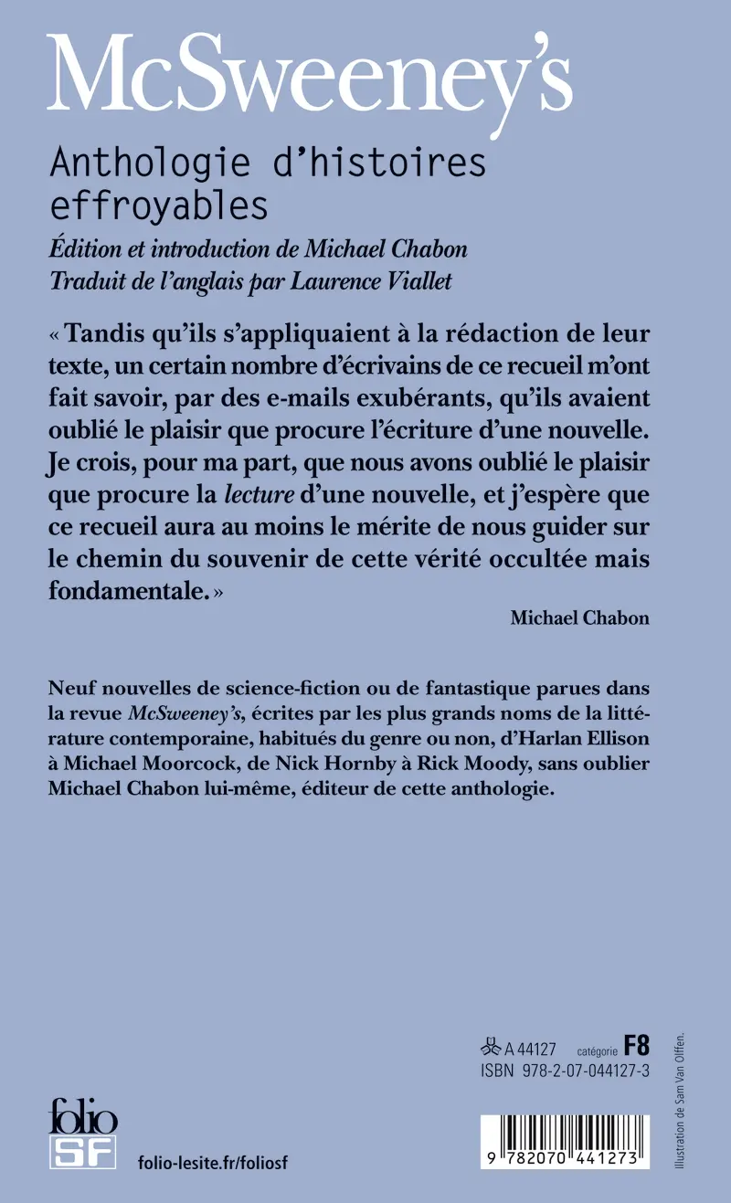 McSweeney's : Méga-anthologie d'histoires effroyables - Collectif - Anthologies - Sherman Alexie - Michael Chabon - Dan Chaon - Harlan Ellison - Carol Emshwiller - Nick Hornby - Rick Moody - Michael Moorcock - Chris Offutt