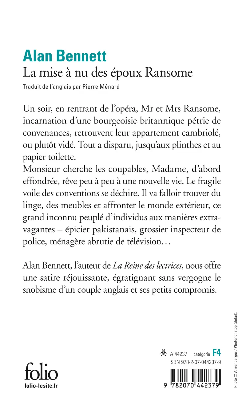 La mise à nu des époux Ransome - Alan Bennett