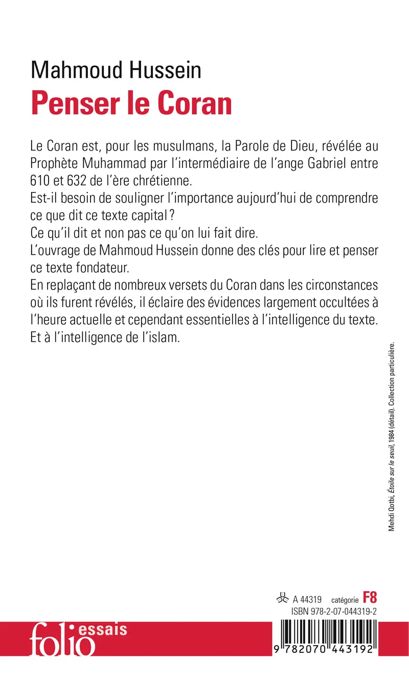 Penser le Coran - Mahmoud Hussein