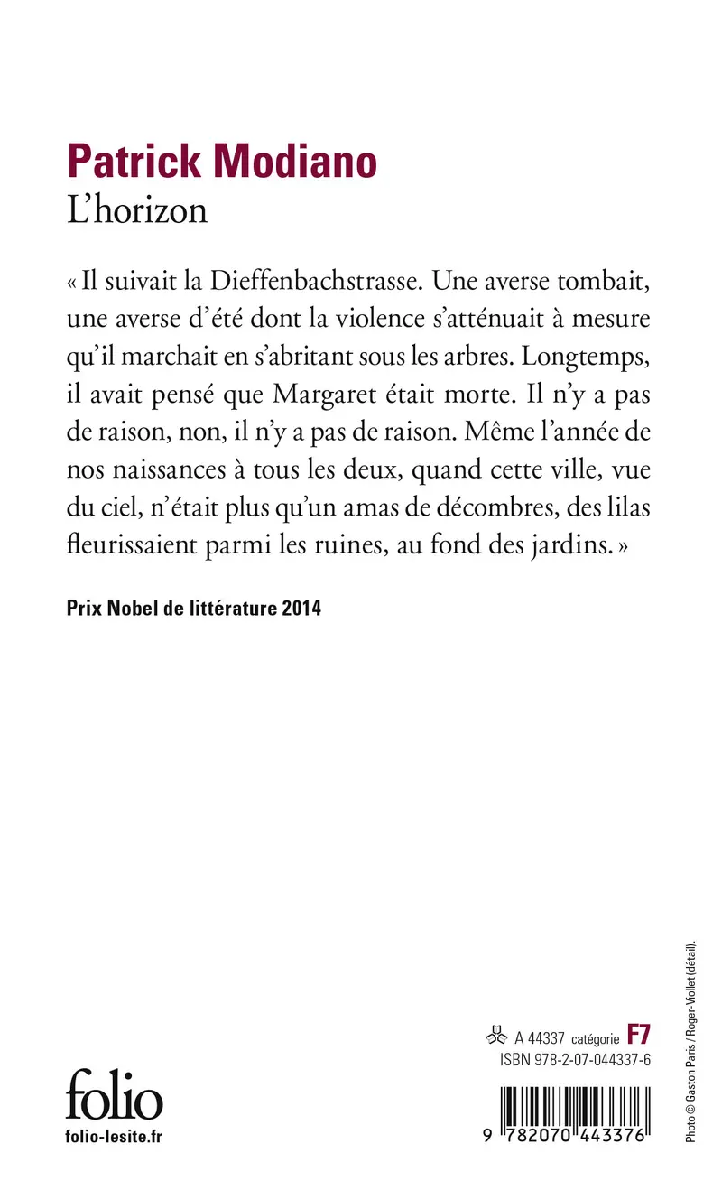 L'horizon - Patrick Modiano