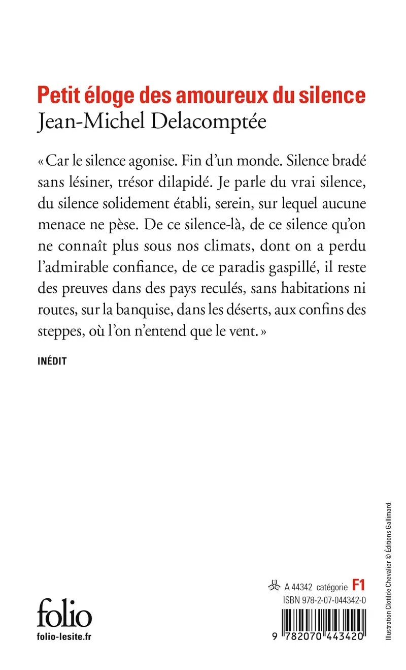 Petit éloge des amoureux du silence - Jean-Michel Delacomptée