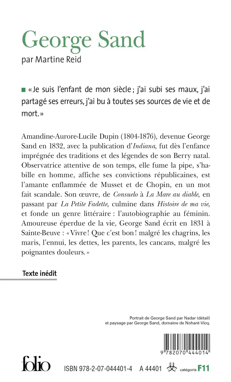 George Sand - Martine Reid