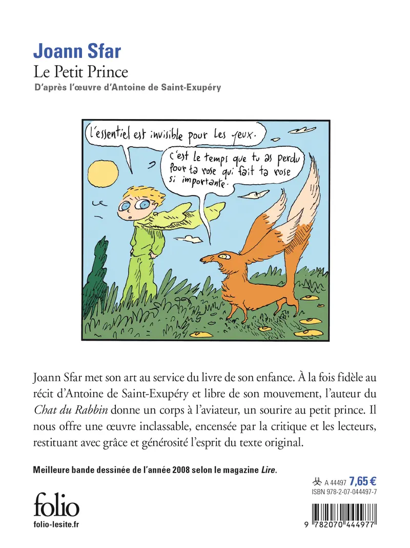 Le Petit Prince - Joann Sfar - Antoine de Saint-Exupéry - Joann Sfar