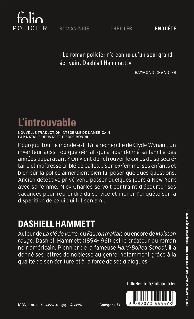 L'Introuvable - Dashiell Hammett