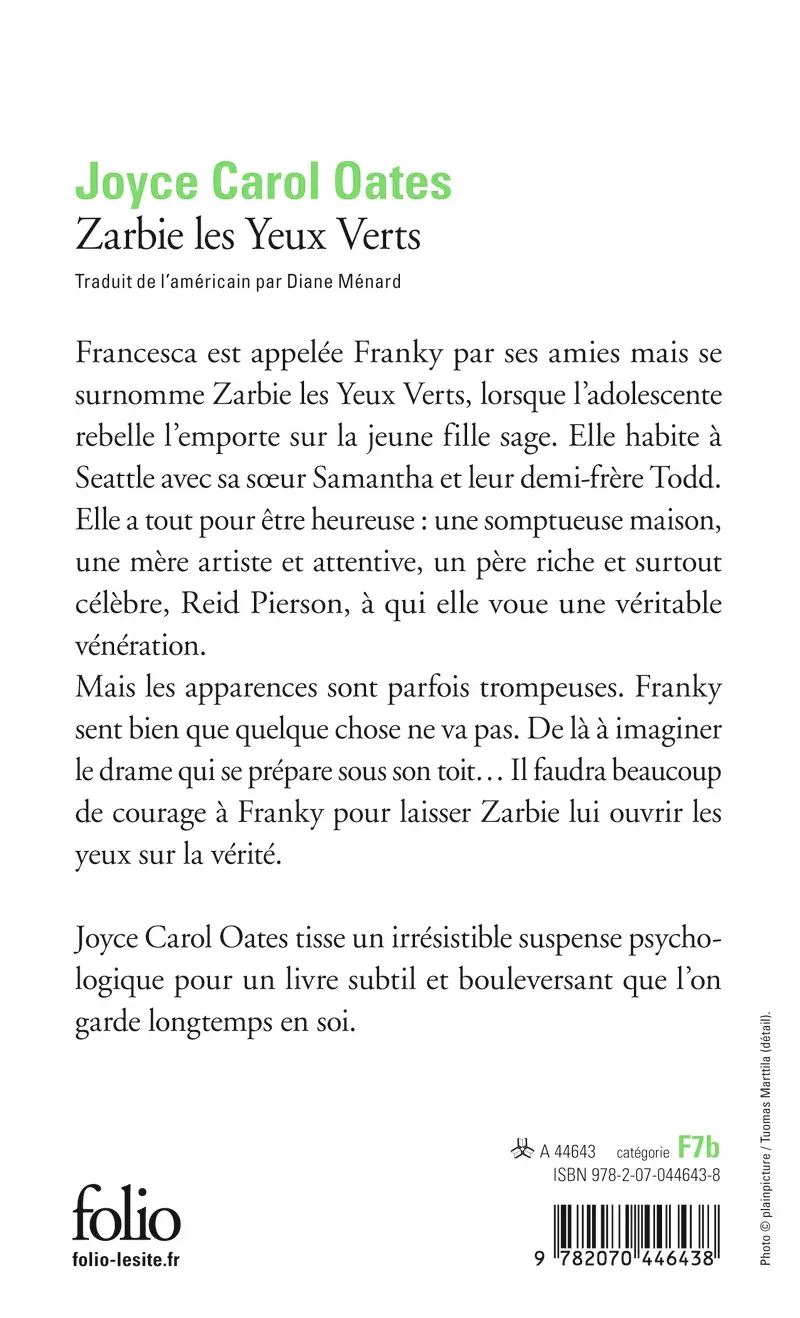 Zarbie les Yeux Verts - Joyce Carol Oates