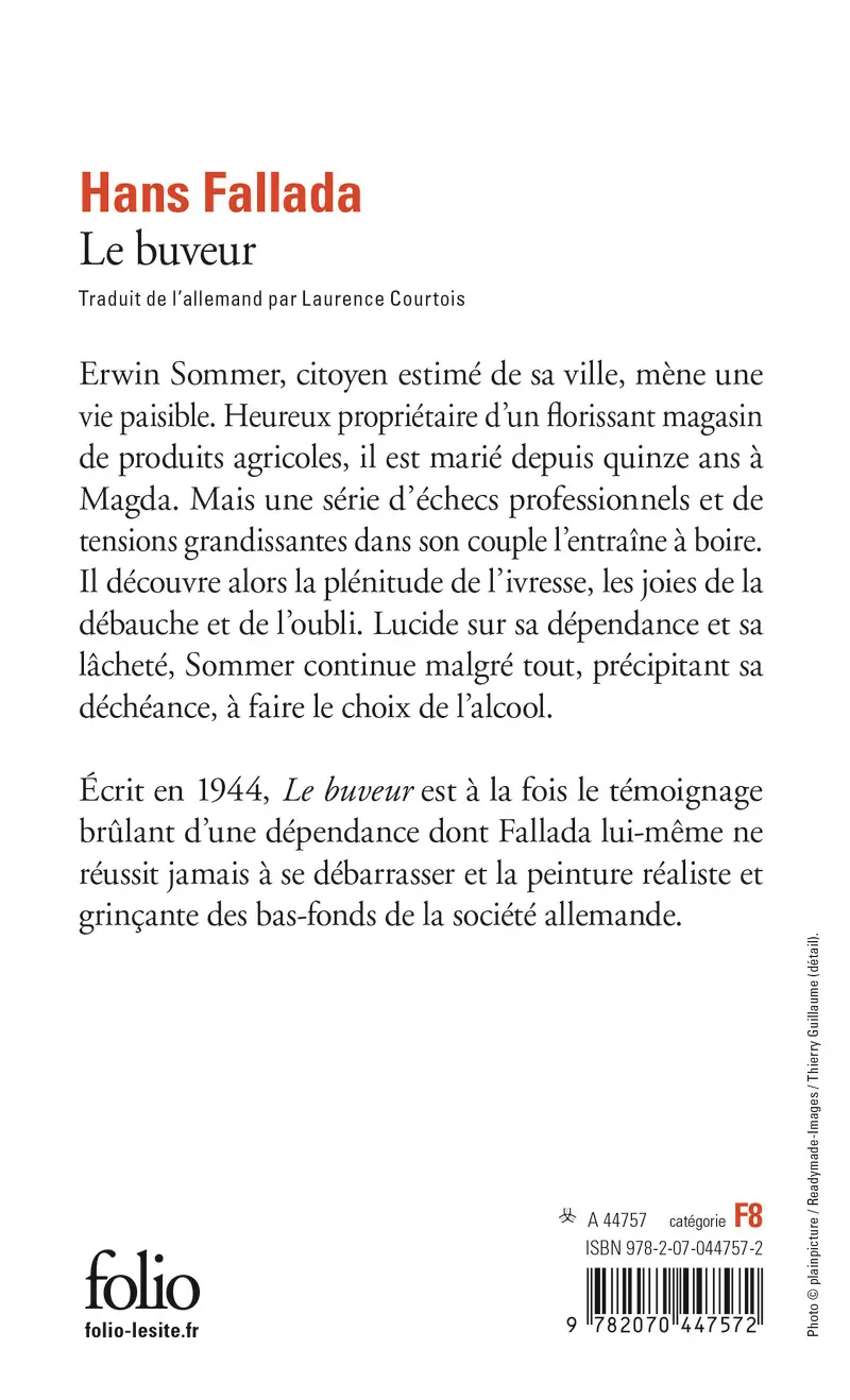 Le buveur - Hans Fallada