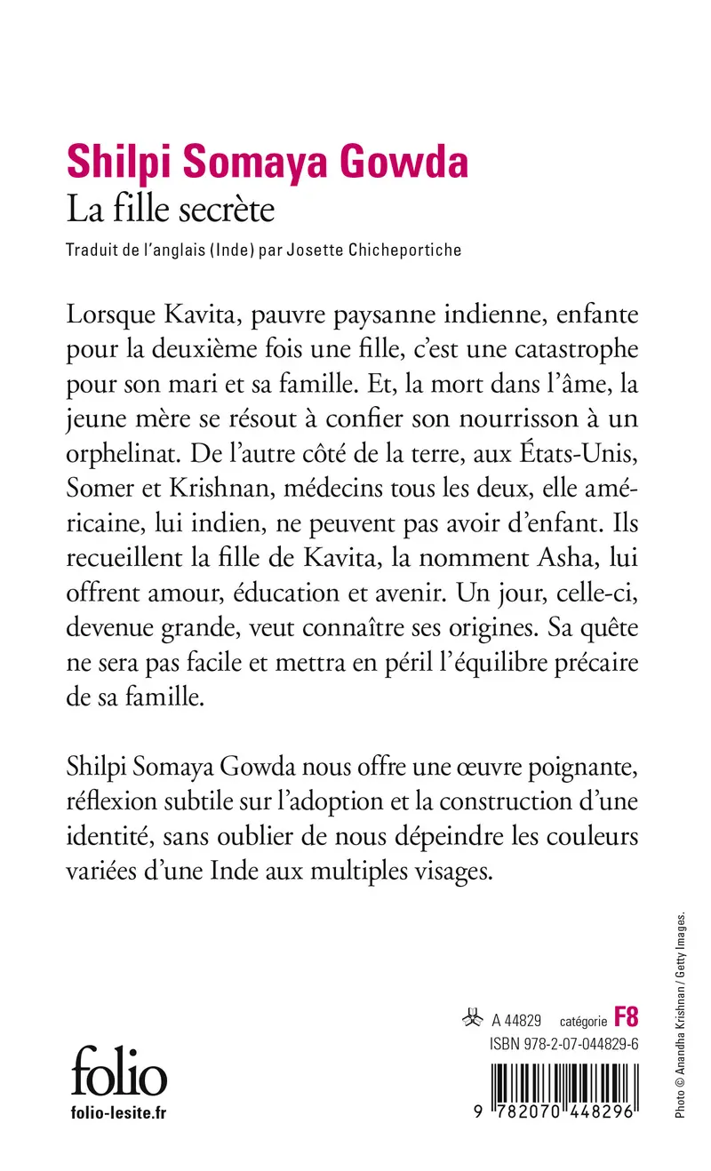 La fille secrète - Shilpi Somaya Gowda