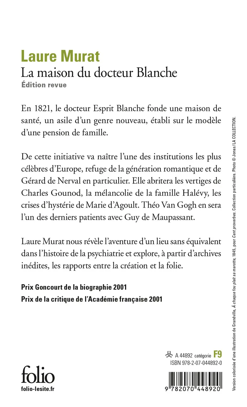 La maison du docteur Blanche - Laure Murat