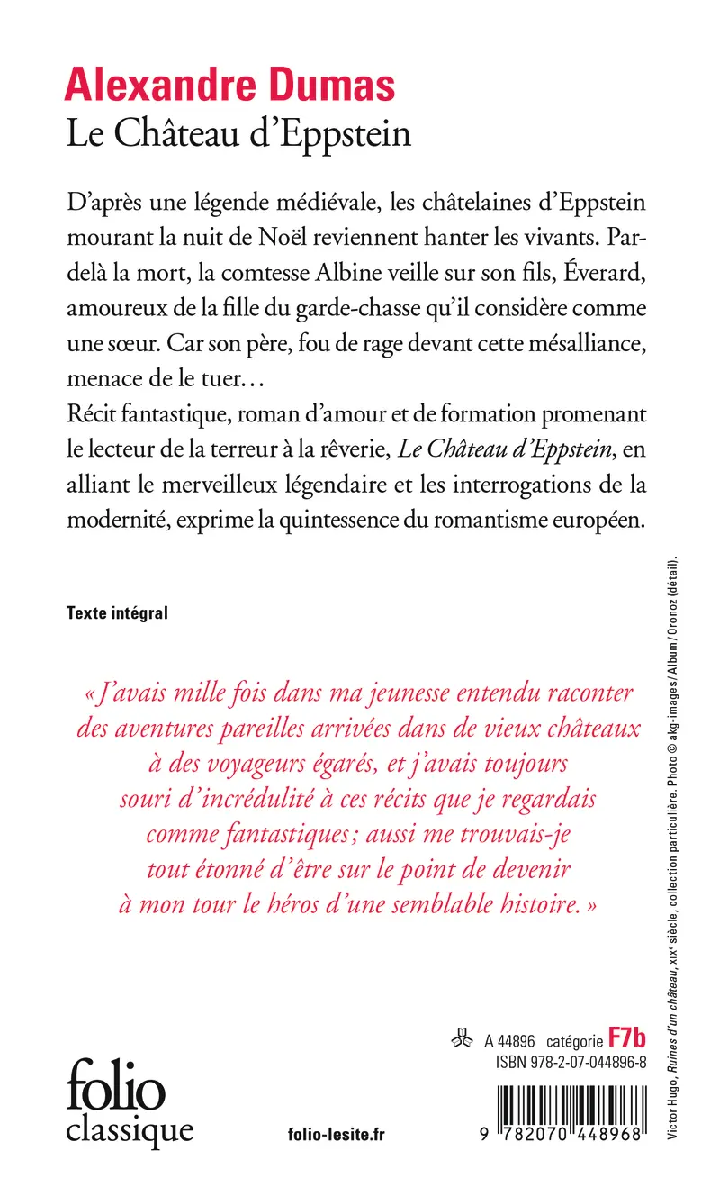 Le Château d'Eppstein - Alexandre Dumas