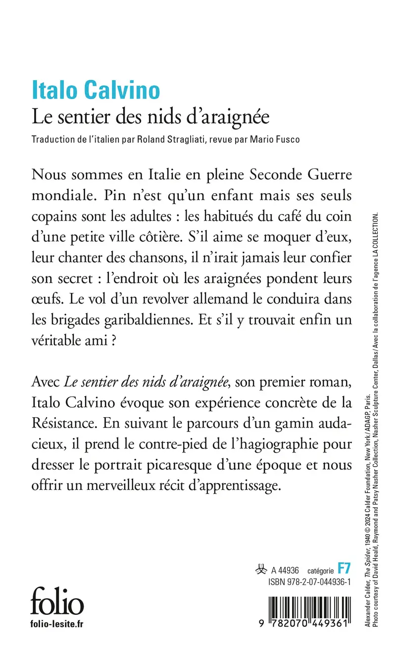 Le sentier des nids d’araignée - Italo Calvino