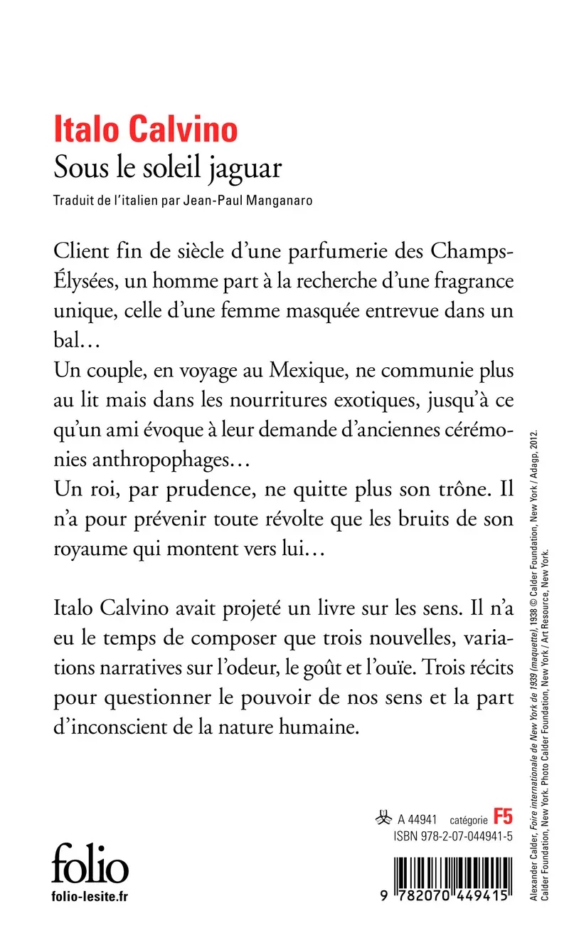 Sous le soleil jaguar - Italo Calvino