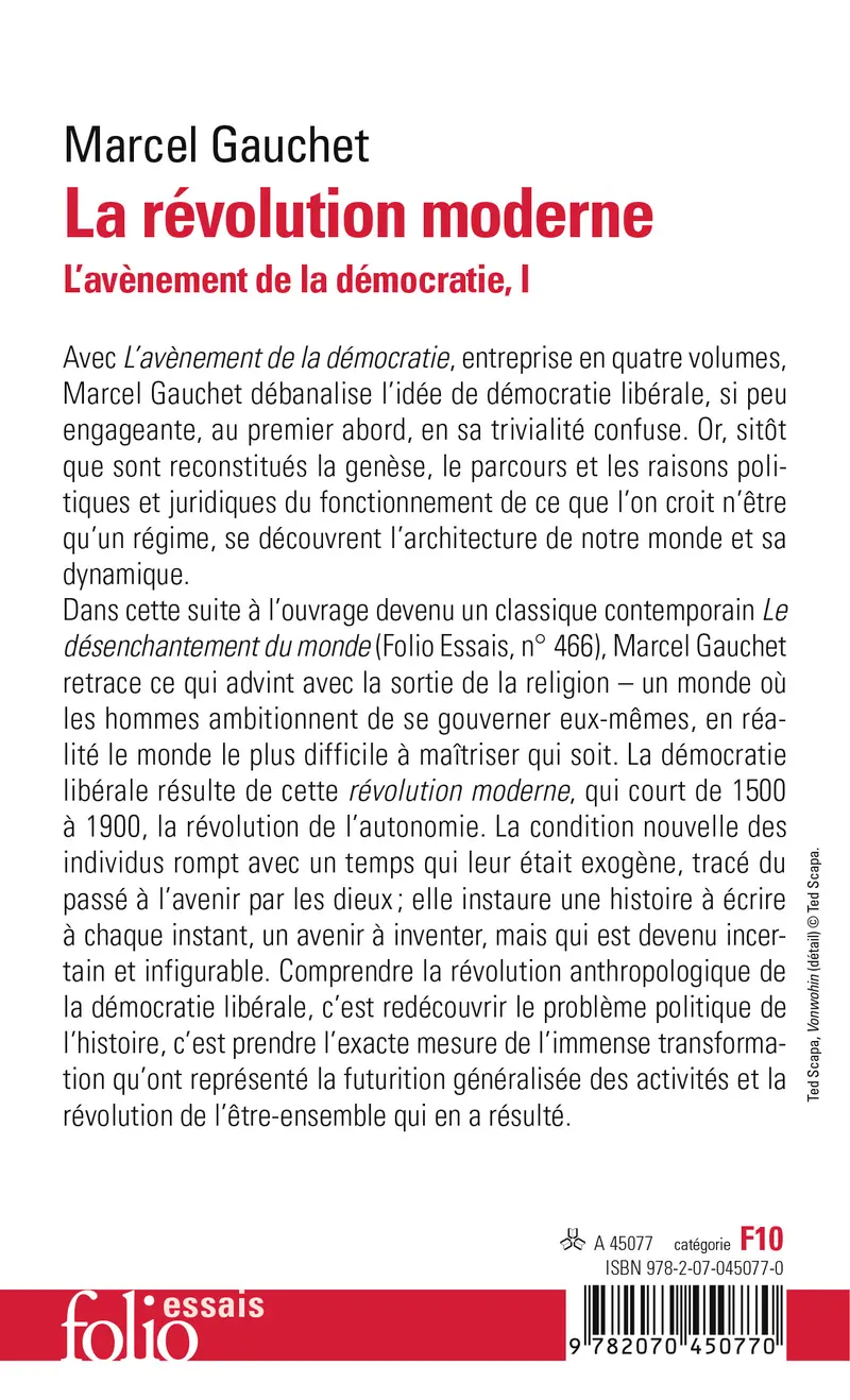 La révolution moderne - Marcel Gauchet