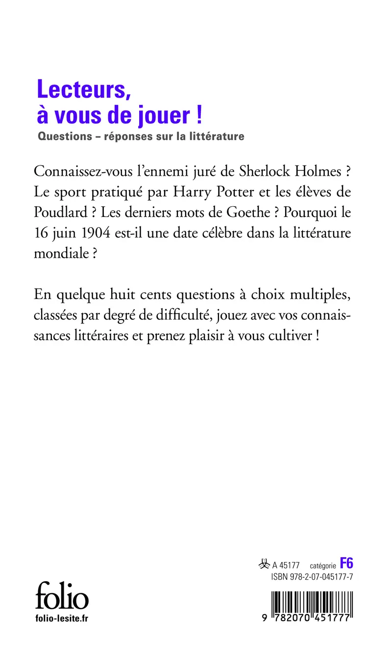 Lecteurs, à vous de jouer! - Collectif