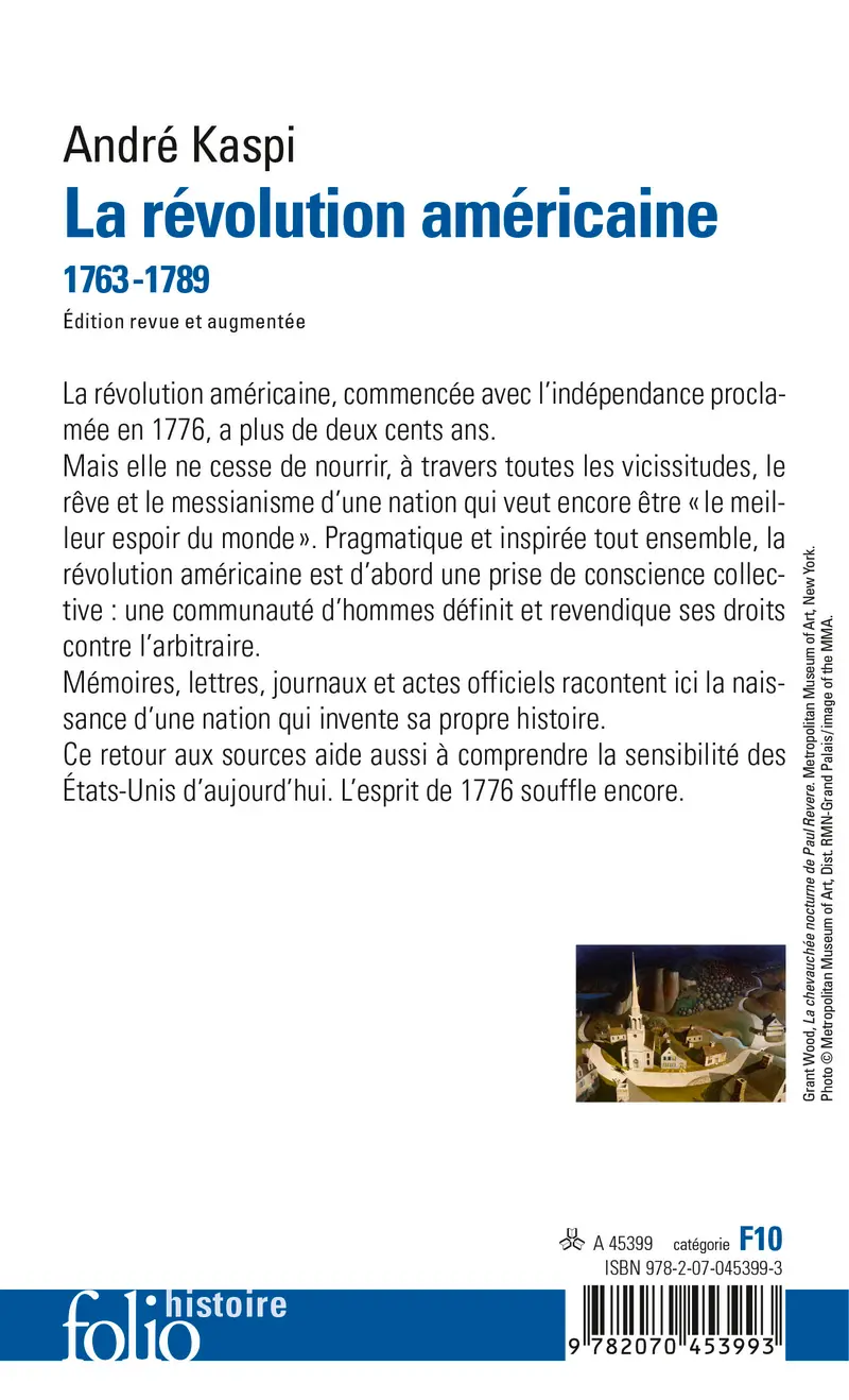 La révolution américaine - André Kaspi