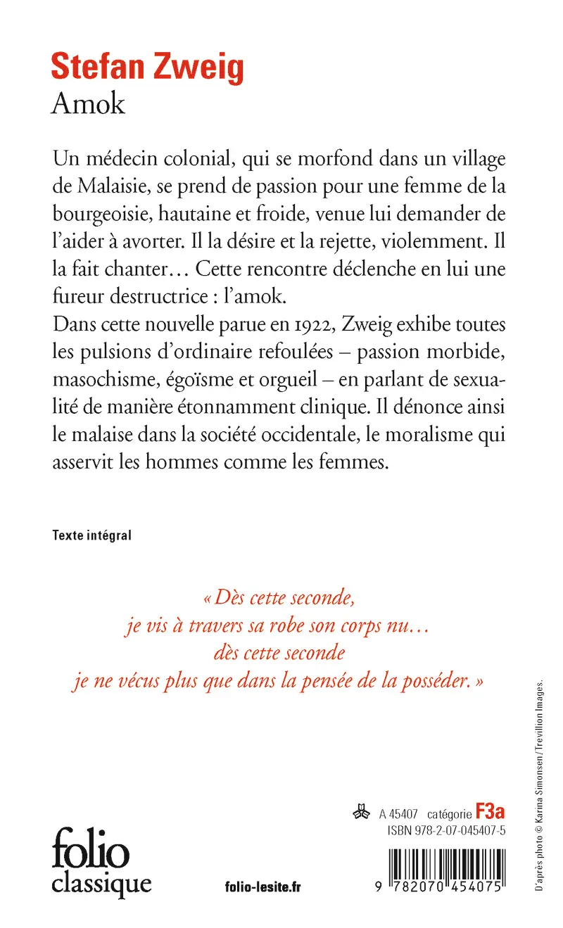 Amok - Stefan Zweig