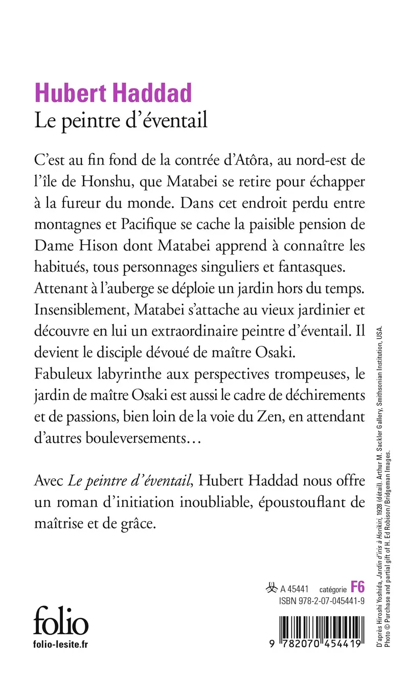 Le peintre d'éventail - Hubert Haddad