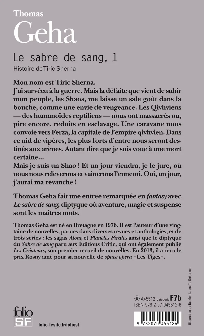 Le sabre de sang - Thomas Geha