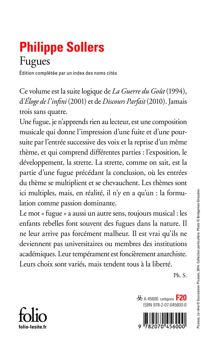 Fugues - Philippe Sollers