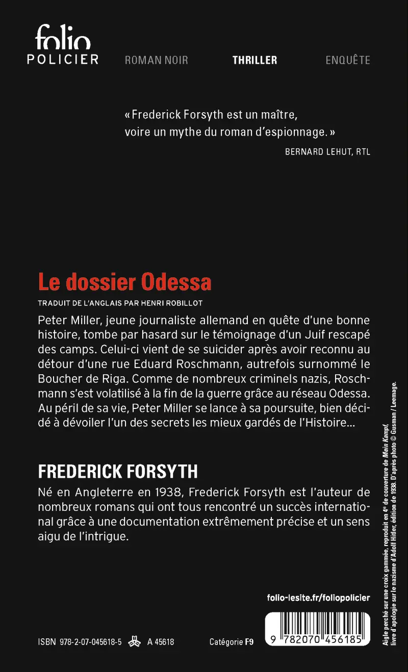 Le dossier Odessa - Frederick Forsyth