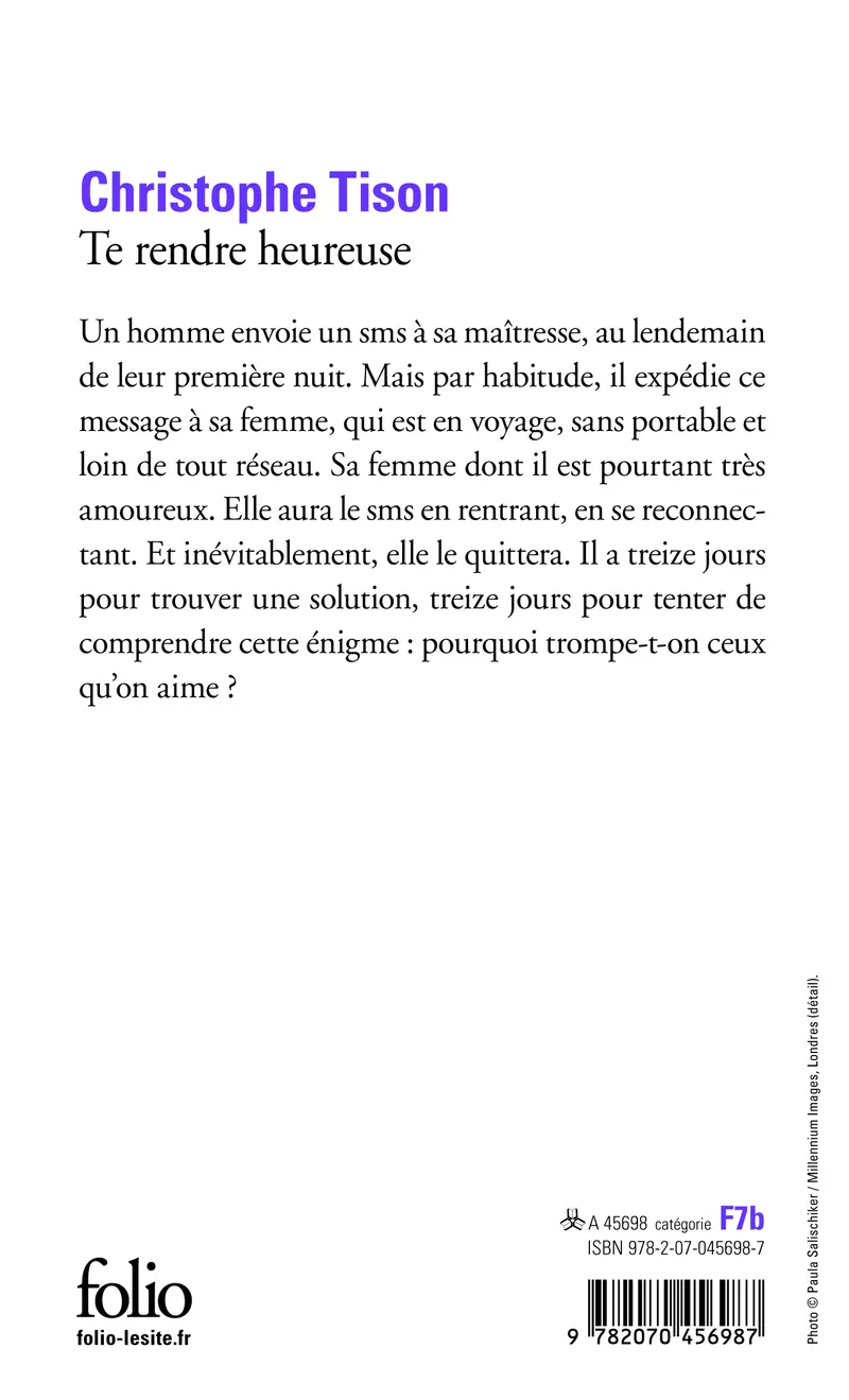 Te rendre heureuse - Christophe Tison