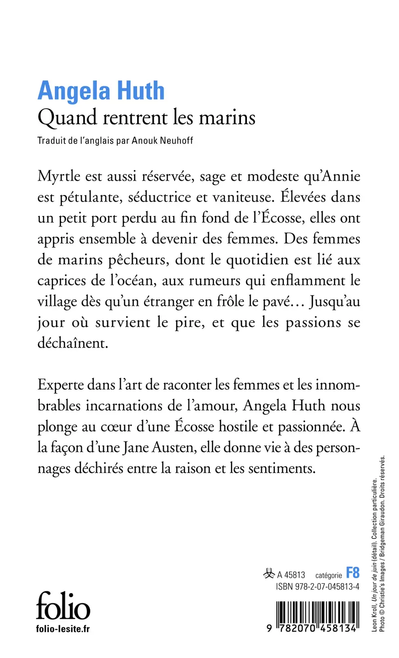 Quand rentrent les marins - Angela Huth