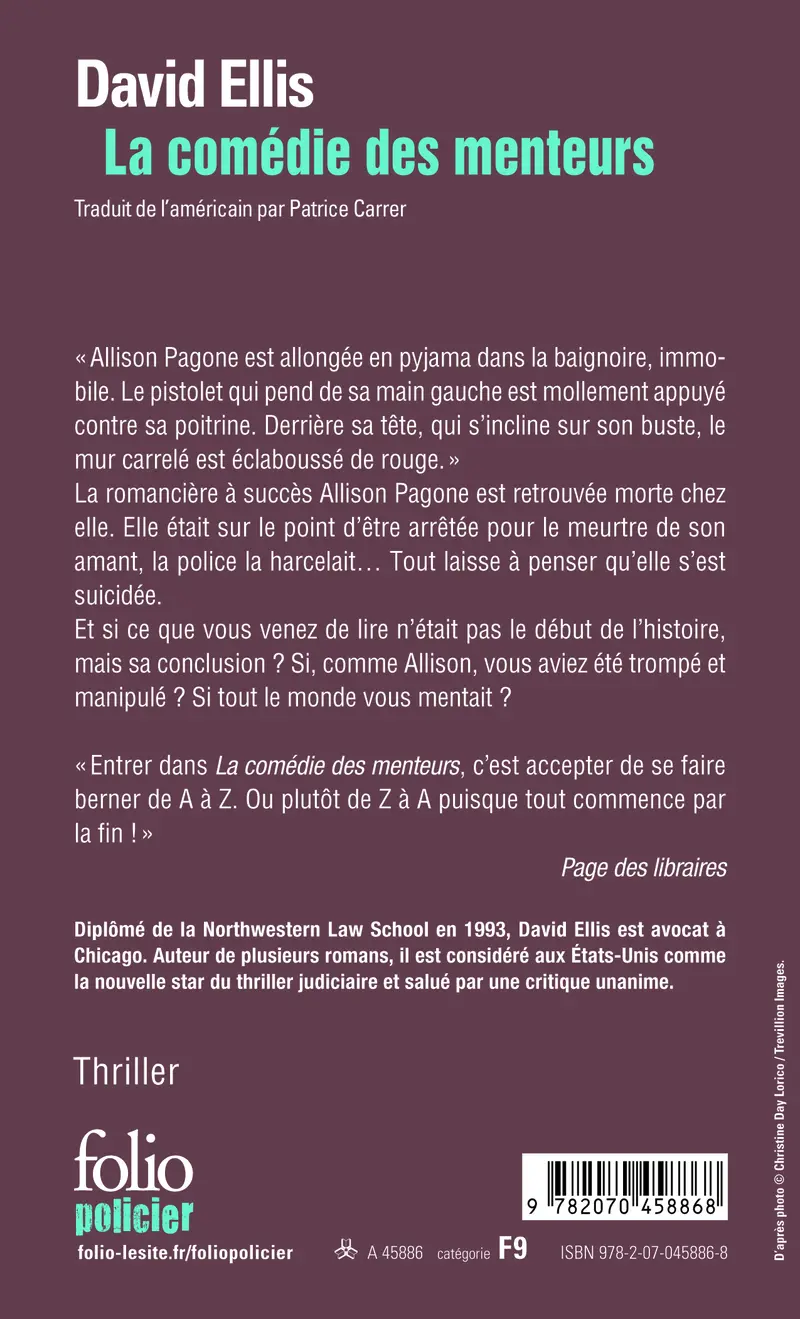 La comédie des menteurs - David Ellis
