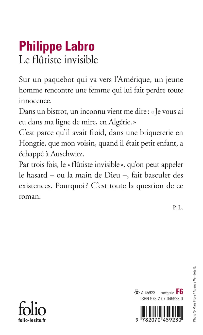 Le flûtiste invisible - Philippe Labro