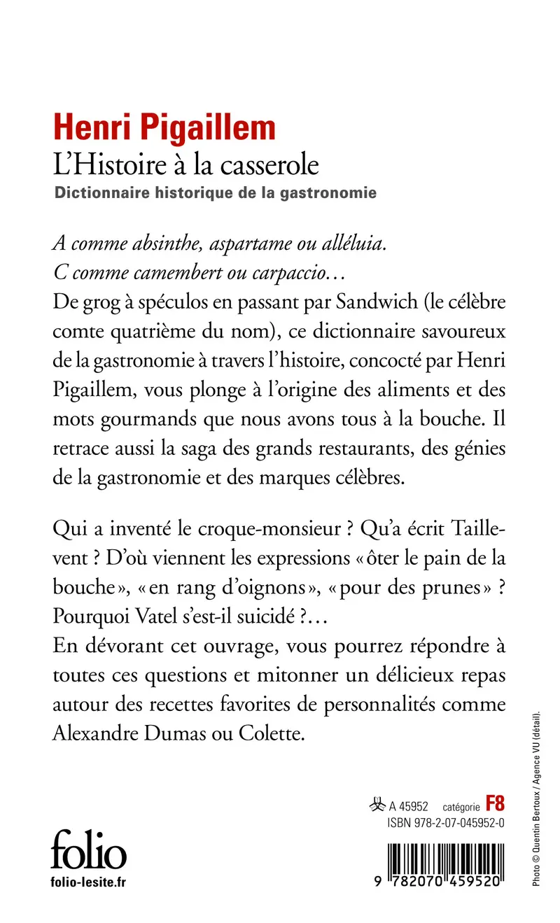 L'Histoire à la casserole - Henri Pigaillem