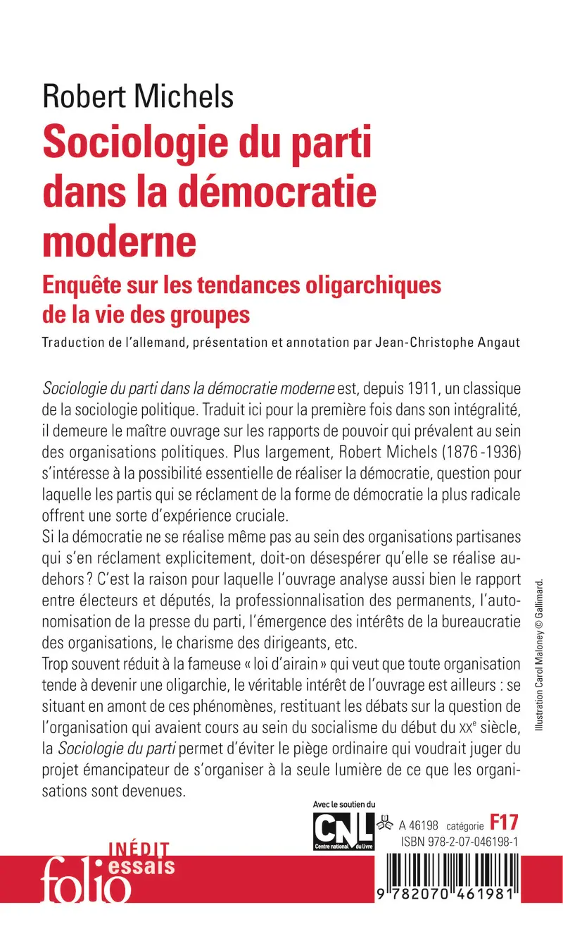 Sociologie du parti dans la démocratie moderne - Robert Michels