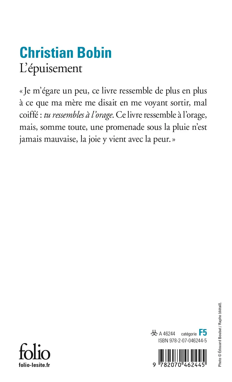 L'épuisement - Christian Bobin