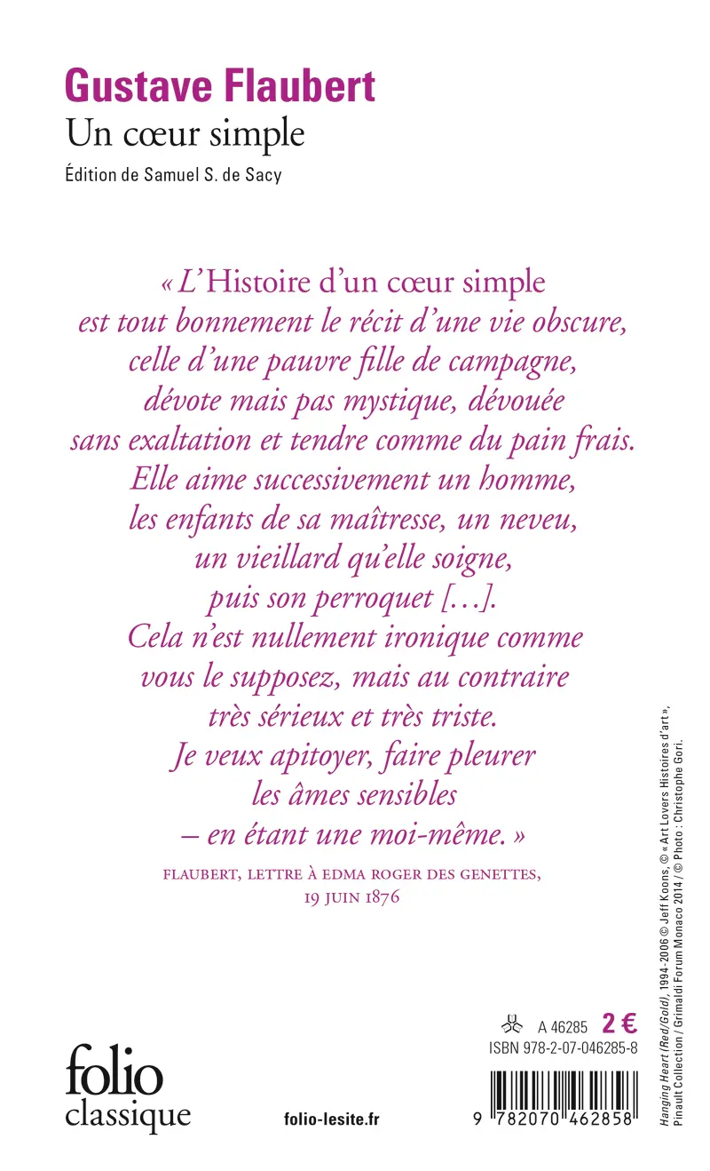 Un cœur simple - Gustave Flaubert