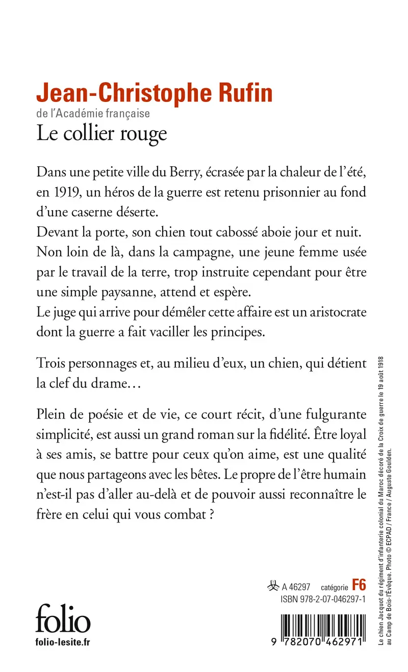 Le collier rouge - Jean-Christophe Rufin