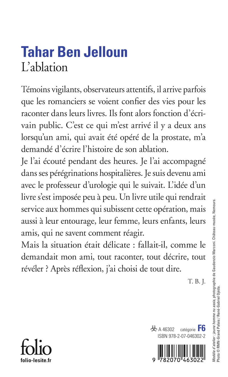 L'ablation - Tahar Ben Jelloun