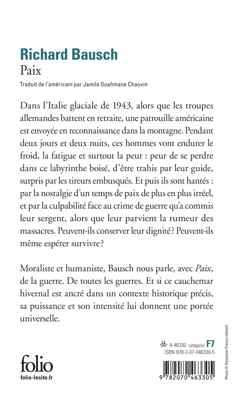 Paix - Richard Bausch