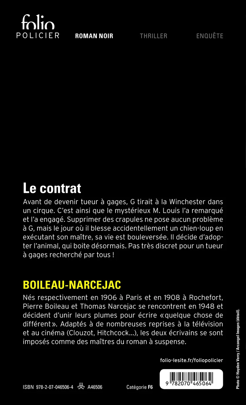 Le contrat - Boileau-Narcejac