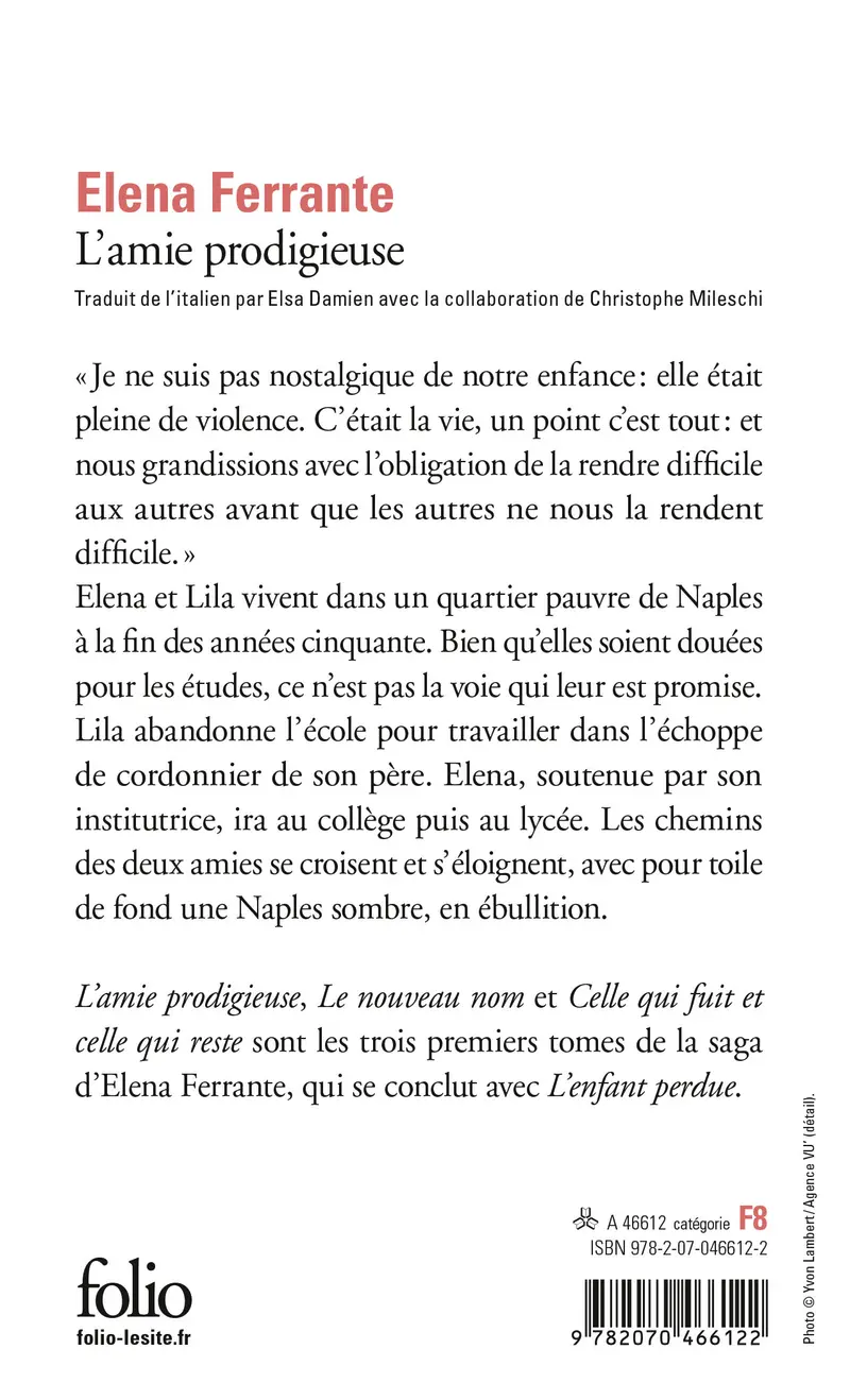 L'amie prodigieuse - Elena Ferrante